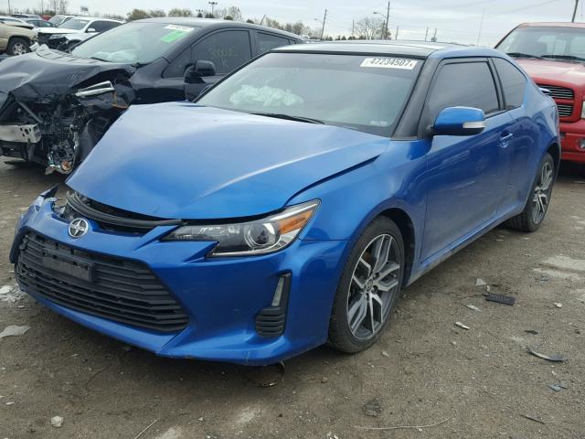 JTKJF5C77E3073633 - 2014 TOYOTA SCION TC BLUE photo 2