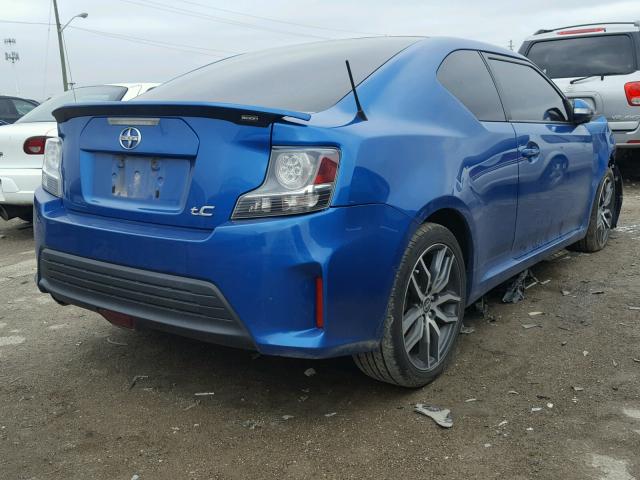 JTKJF5C77E3073633 - 2014 TOYOTA SCION TC 蓝色 照片 4