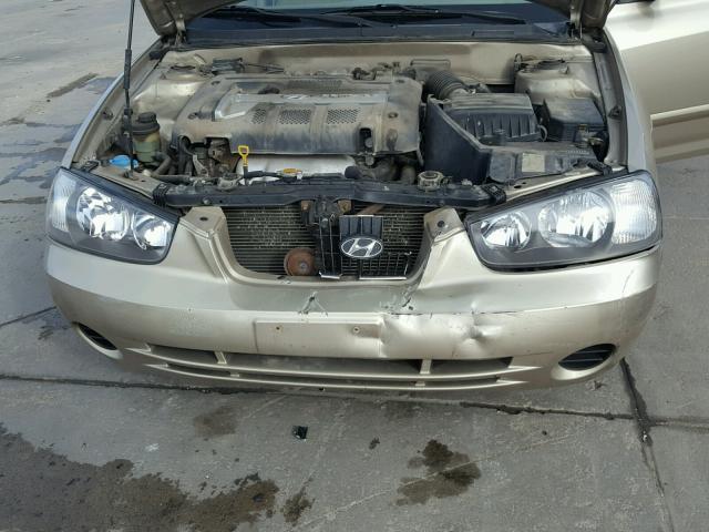 KMHDN45D33U556415 - 2003 HYUNDAI ELANTRA GL BROWN photo 7