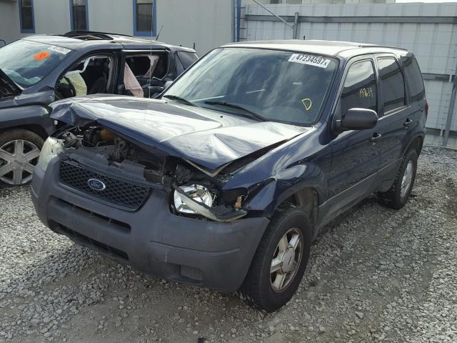 1FMYU02194DA15037 - 2004 FORD ESCAPE XLS BLUE photo 2