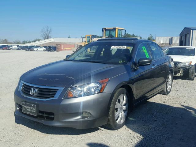 1HGCP36838A076035 - 2008 HONDA ACCORD EXL GRAY photo 2