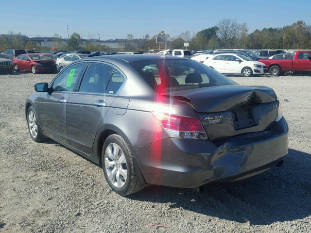 1HGCP36838A076035 - 2008 HONDA ACCORD EXL GRAY photo 3