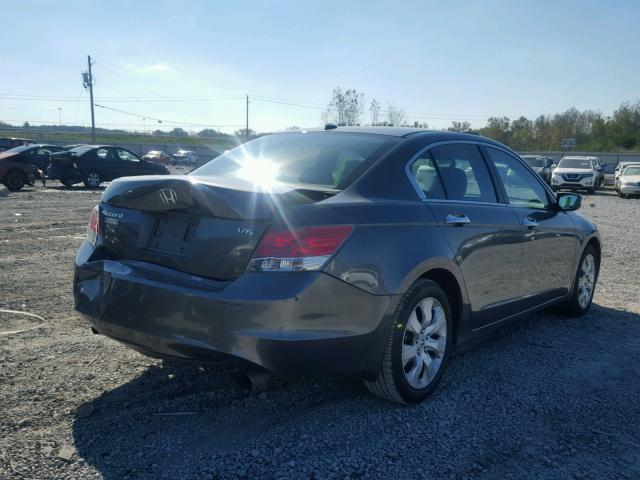1HGCP36838A076035 - 2008 HONDA ACCORD EXL GRAY photo 4
