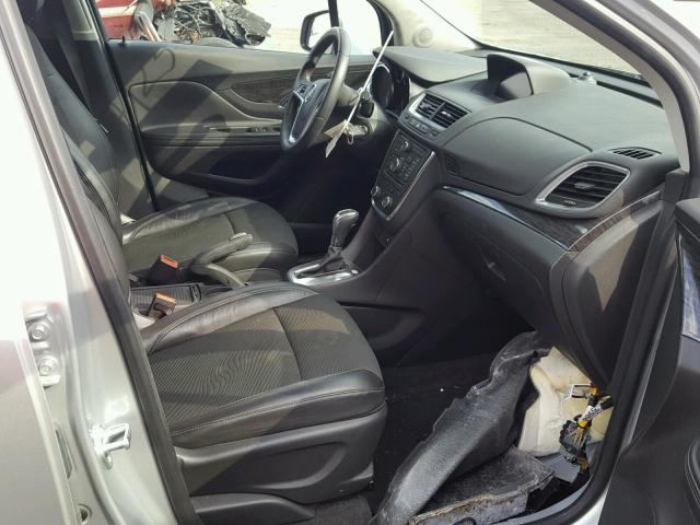 KL4CJASB2EB639887 - 2014 BUICK ENCORE SILVER photo 5