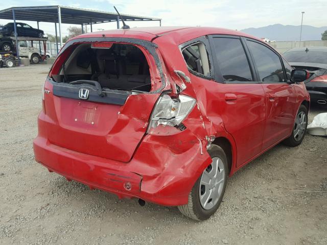 JHMGE8G34DC076449 - 2013 HONDA FIT RED photo 4