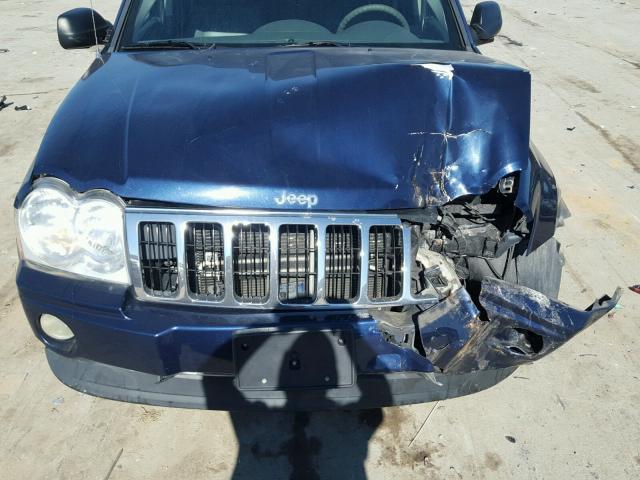 1J4HS58N05C557629 - 2005 JEEP GRAND CHER BLUE photo 7