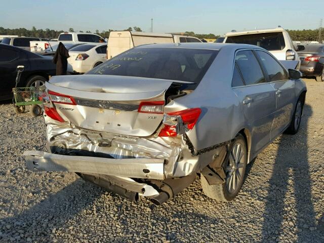 4T4BF1FK5CR223784 - 2012 TOYOTA CAMRY BASE SILVER photo 4