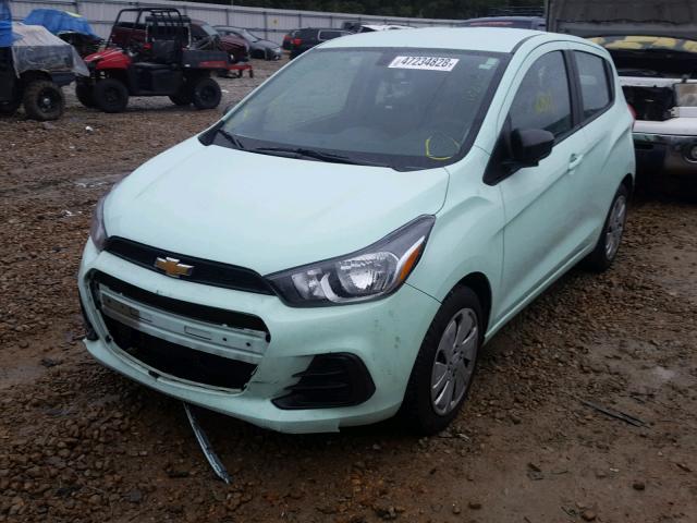 KL8CB6SA4HC827650 - 2017 CHEVROLET SPARK LS GREEN photo 2