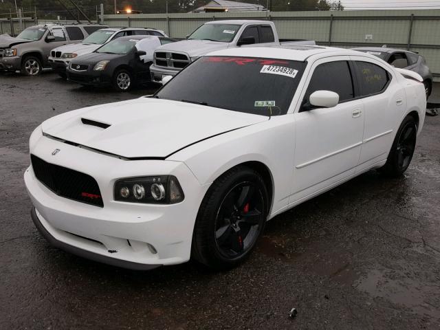 2B3KA73W87H729613 - 2007 DODGE CHARGER SR WHITE photo 2