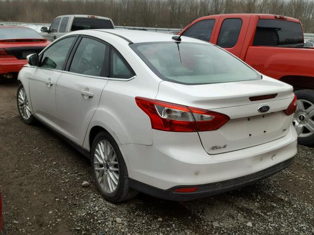 1FAHP3H24CL294873 - 2012 FORD FOCUS SEL WHITE photo 3