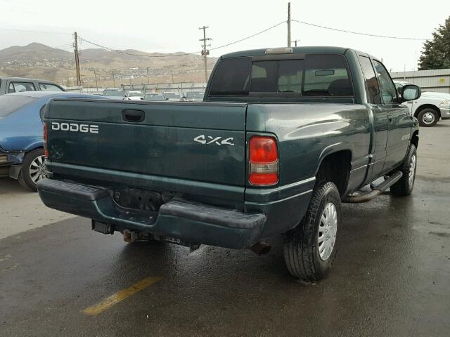 1B7HF13YXXJ596554 - 1999 DODGE RAM 1500 GREEN photo 4