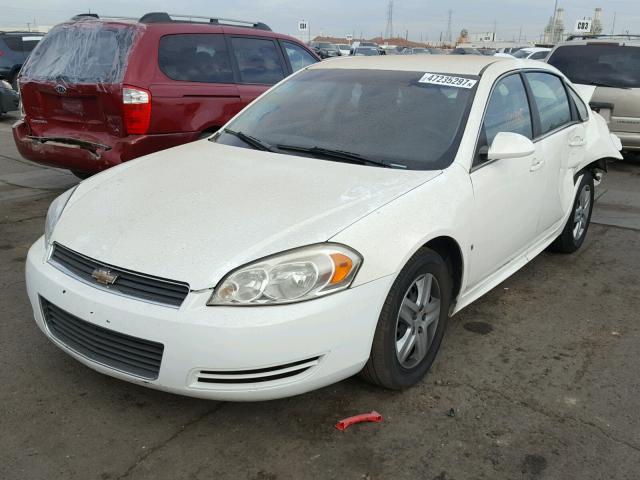 2G1WB57K291104721 - 2009 CHEVROLET IMPALA LS WHITE photo 2