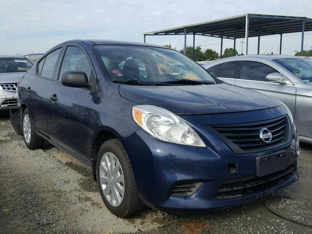 3N1CN7AP1EL820412 - 2014 NISSAN VERSA S BLUE photo 1