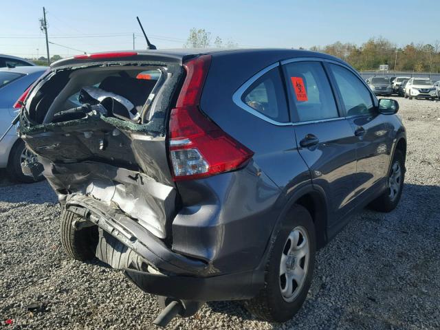 3CZRM3H37FG707414 - 2015 HONDA CR-V LX GRAY photo 4