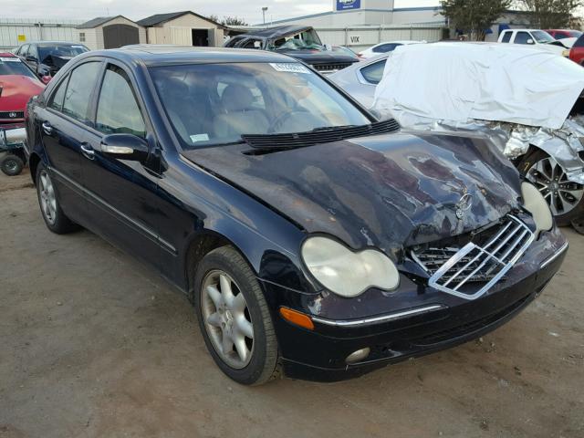 WDBRF61J94F480962 - 2004 MERCEDES-BENZ C 240 BLACK photo 1