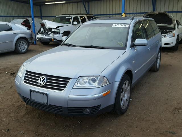 WVWYH63B13E156101 - 2003 VOLKSWAGEN PASSAT GLX BLUE photo 2