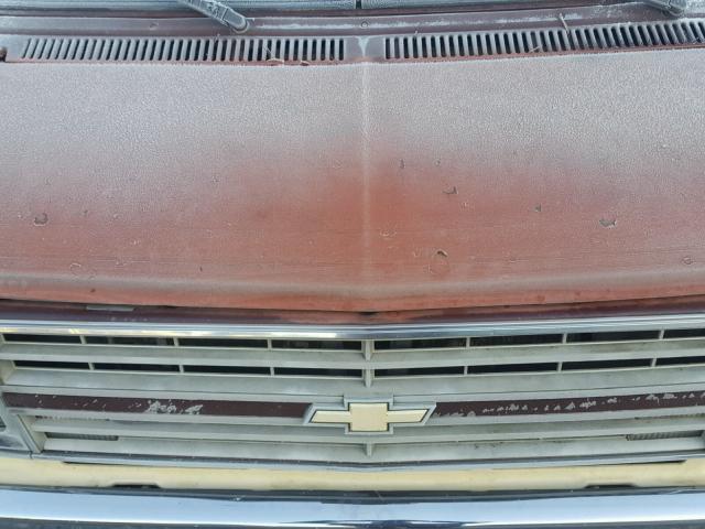 1GBEG25K3H7170657 - 1987 CHEVROLET SPORTVAN / BROWN photo 7