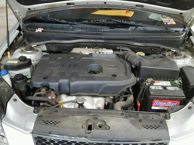 KNADE163276286206 - 2007 KIA RIO 5 SX SILVER photo 7