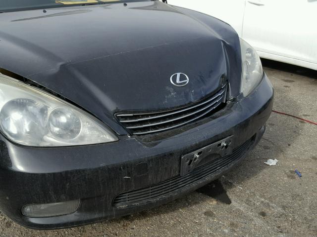 JTHBF30G136018206 - 2003 LEXUS ES 300 BLACK photo 9