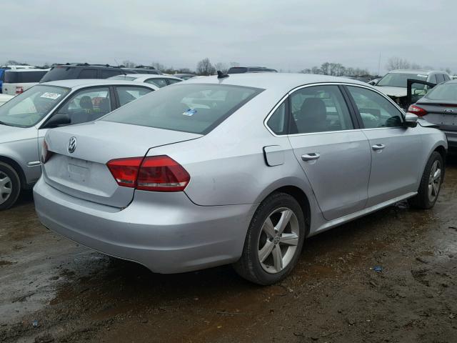 1VWBH7A32CC079688 - 2012 VOLKSWAGEN PASSAT SE SILVER photo 4