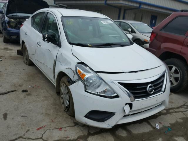 3N1CN7AP0FL814134 - 2015 NISSAN VERSA S WHITE photo 1