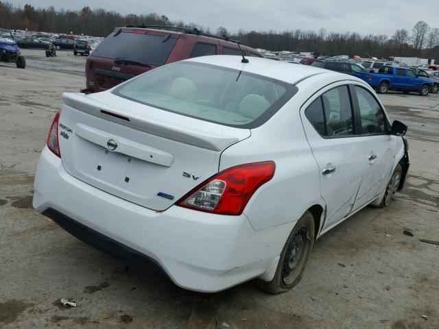 3N1CN7AP0FL814134 - 2015 NISSAN VERSA S WHITE photo 4