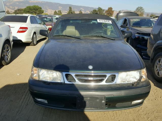 YS3DD78N3X7021787 - 1999 SAAB 9-3 S GREEN photo 9