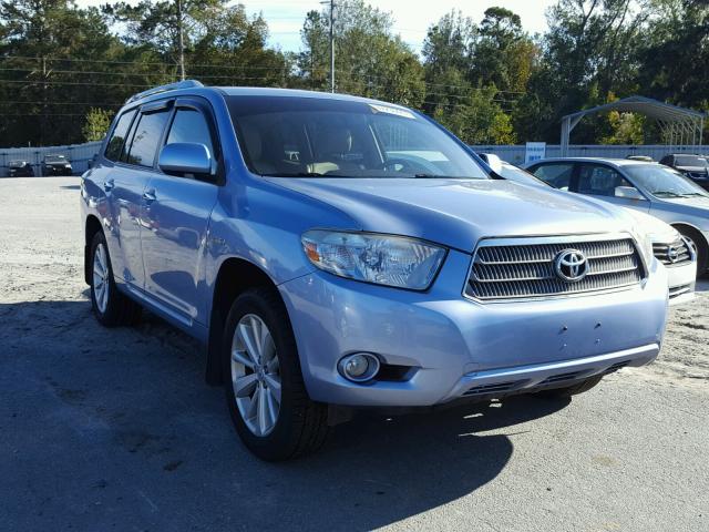 JTEEW44A082007556 - 2008 TOYOTA HIGHLANDER BLUE photo 1