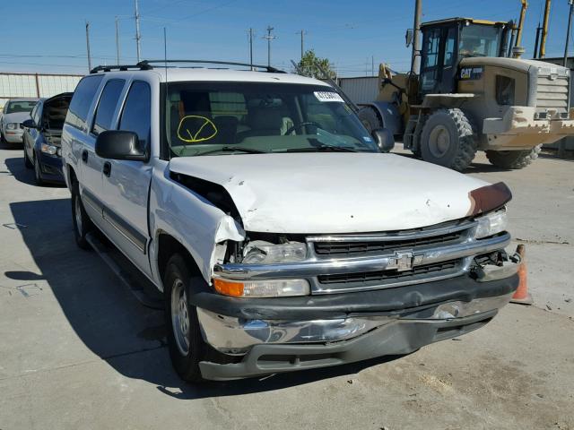 3GNEC16T61G223944 - 2001 CHEVROLET SUBURBAN C WHITE photo 1