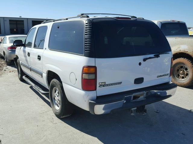 3GNEC16T61G223944 - 2001 CHEVROLET SUBURBAN C WHITE photo 3