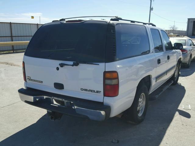 3GNEC16T61G223944 - 2001 CHEVROLET SUBURBAN C WHITE photo 4