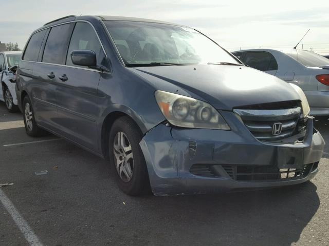 5FNRL38406B428961 - 2006 HONDA ODYSSEY EX TURQUOISE photo 1