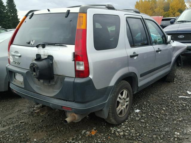 JHLRD78894C006563 - 2004 HONDA CR-V EX SILVER photo 4