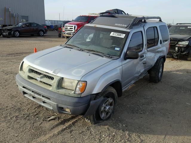 5N1ED28T1YC511291 - 2000 NISSAN XTERRA XE SILVER photo 2