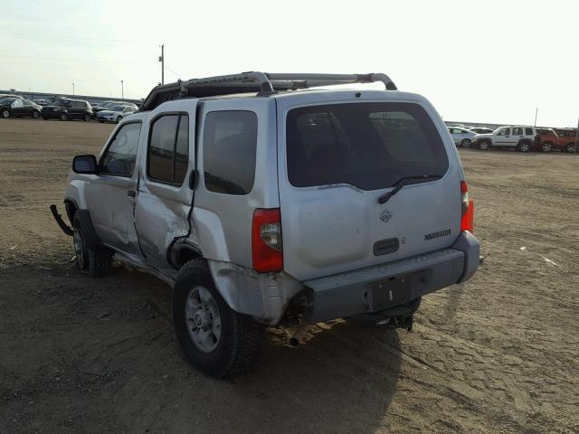 5N1ED28T1YC511291 - 2000 NISSAN XTERRA XE SILVER photo 3