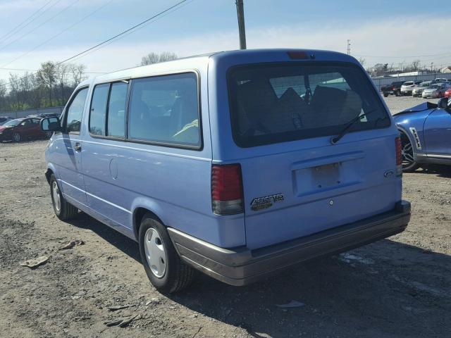 1FMDA31U3VZC24850 - 1997 FORD AEROSTAR BLUE photo 3