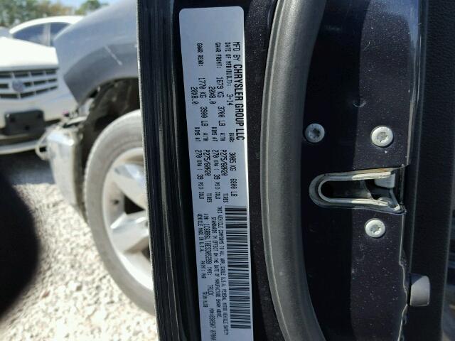 1C6RR6LT8ES305299 - 2014 RAM 1500 SLT GRAY photo 10