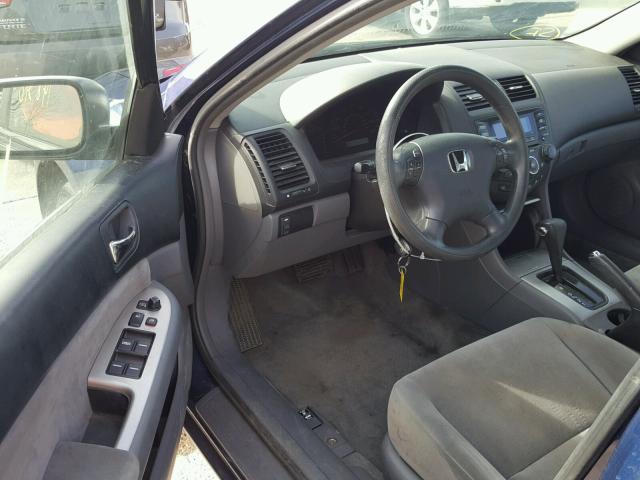 1HGCM56745A126285 - 2005 HONDA ACCORD EX BLUE photo 9