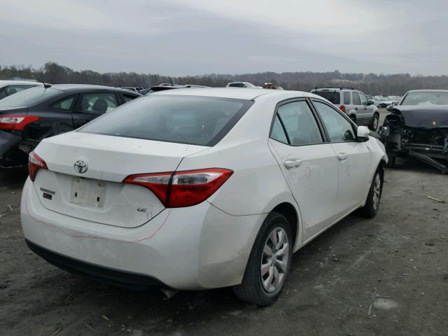 5YFBURHE6EP113482 - 2014 TOYOTA COROLLA L WHITE photo 4