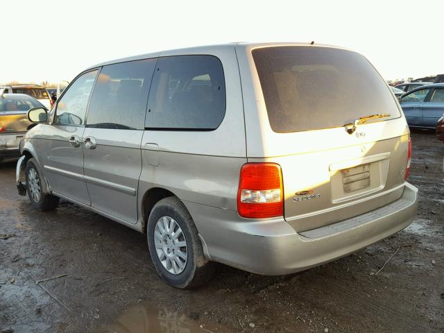 KNDUP131436455393 - 2003 KIA SEDONA EX SILVER photo 3