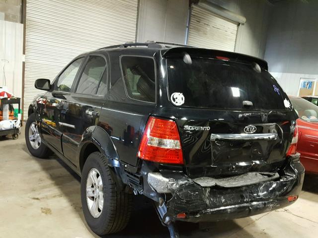 KNDJD736075666418 - 2007 KIA SORENTO EX BLACK photo 3