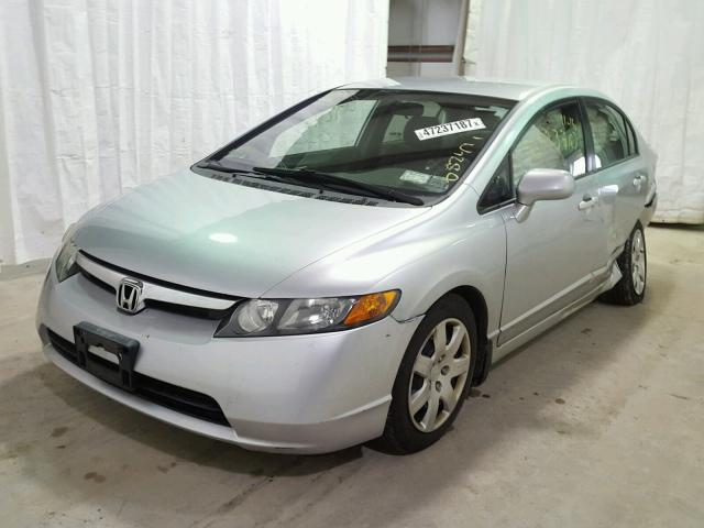 2HGFA16528H350383 - 2008 HONDA CIVIC LX GRAY photo 2