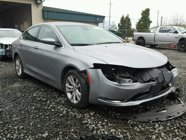 1C3CCCAB2GN128148 - 2016 CHRYSLER 200 LIMITE GRAY photo 1