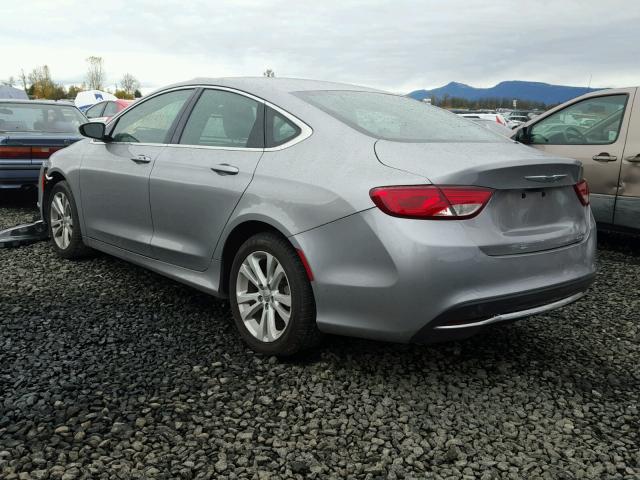 1C3CCCAB2GN128148 - 2016 CHRYSLER 200 LIMITE GRAY photo 3