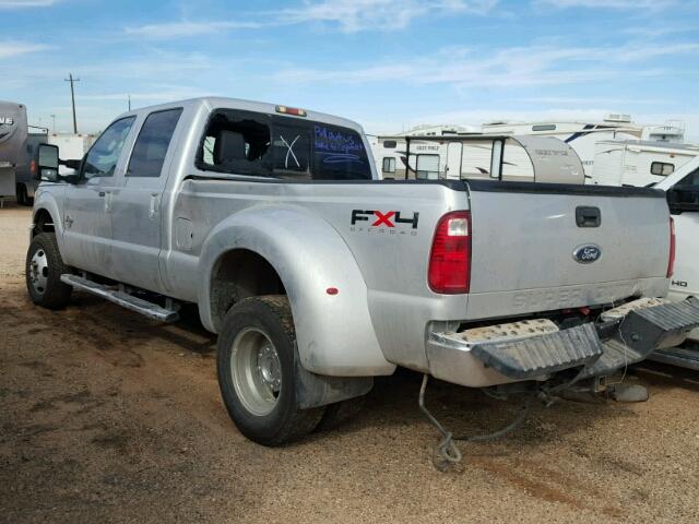 1FT8W3DT2BEB17415 - 2011 FORD F350 SUPER SILVER photo 3