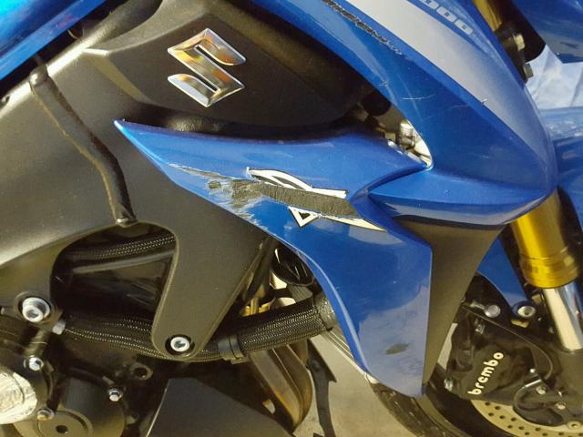 JS1GT79A7G2100356 - 2016 SUZUKI GSX-S1000 BLUE photo 9