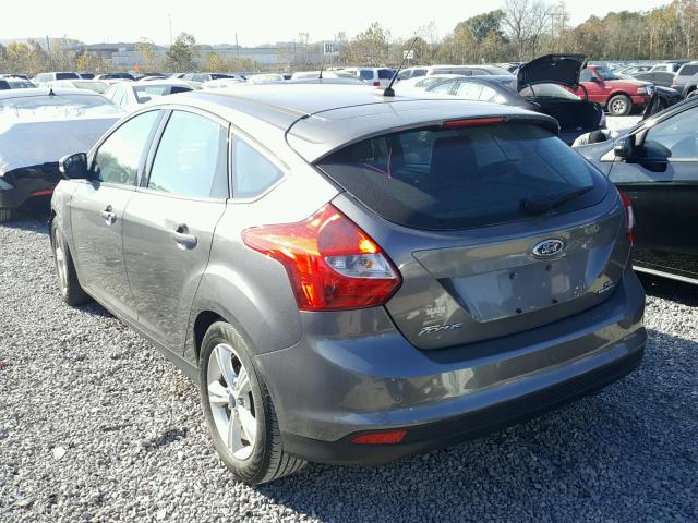 1FADP3K28EL357354 - 2014 FORD FOCUS SE GRAY photo 3