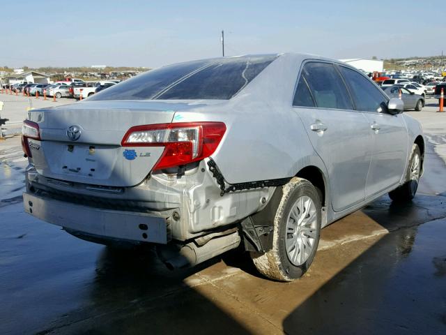 4T4BF1FK4CR263371 - 2012 TOYOTA CAMRY BASE GRAY photo 4