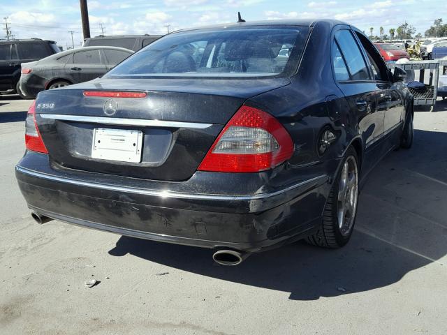 WDBUF56X37B115092 - 2007 MERCEDES-BENZ E 350 BLACK photo 4