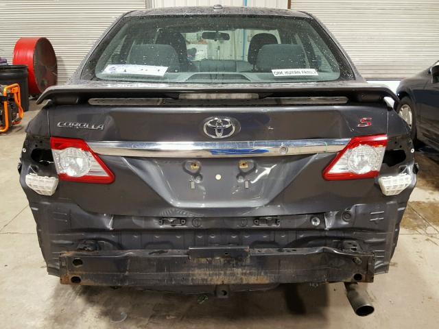 2T1BU4EE7BC664474 - 2011 TOYOTA COROLLA BA GRAY photo 9